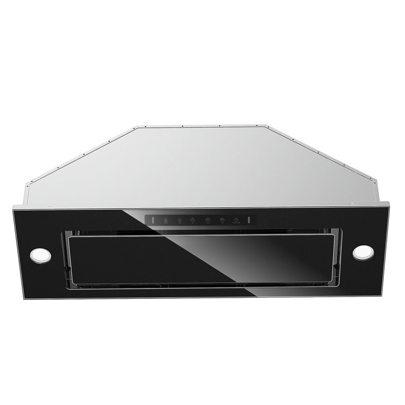 Hotte encastrable convertible 36 "en acier inoxydable avec filtre à chicane VIKIO 36" 900 CFM, Noir, noir, noir, noir