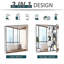 Armoire de salle de bain avec miroir, armoire à pharmacie, rangement mural avec portes doubles, armoire d'entrée