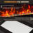 41.3" 1500W Electric Fireplace with 7-Color Flame Effect, Black