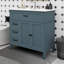 Meuble-lavabo noir 36 po avec lavabo 36 po