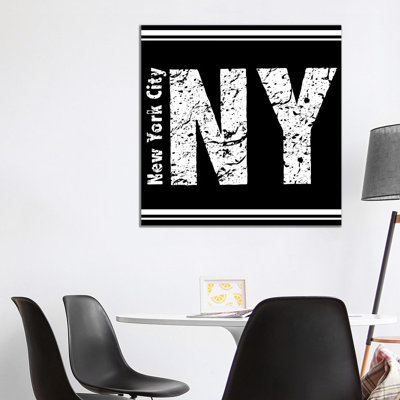 NY 1 Piece Wrapped Canvas Wall Art