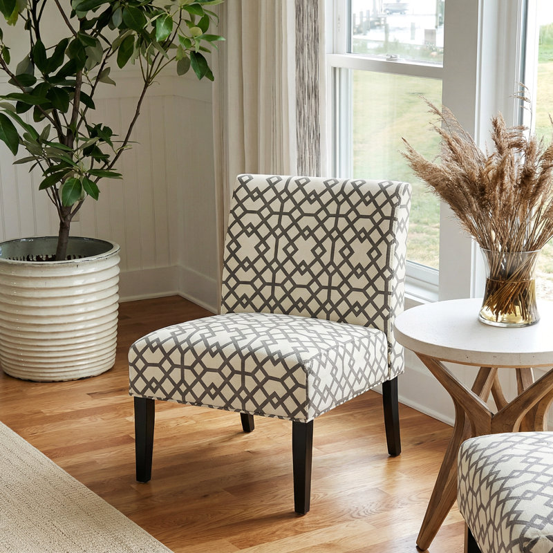 Chaise d'appoint moderne pour le salon, Brun