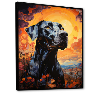 «Dog Great Dane Grandeur I» sur toile