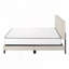 Lit plateforme en tissu d'ameublement