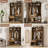 Hall Tree With Bench, 5-In-1 Entryway Storage, 3-Layer Flip Shoe Cabinet, 7 Coat Hooks, Drawer, 42.9" X 15.94" X 70.86", Country Walnut-255450534