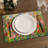 4-Piece Polyester Rectangle Dining Table Placemat