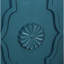 Console moderne avec poignée en métal et charmantes portes à fleurs pour le vestibule - Grande cuisine de 63 po bleu marine