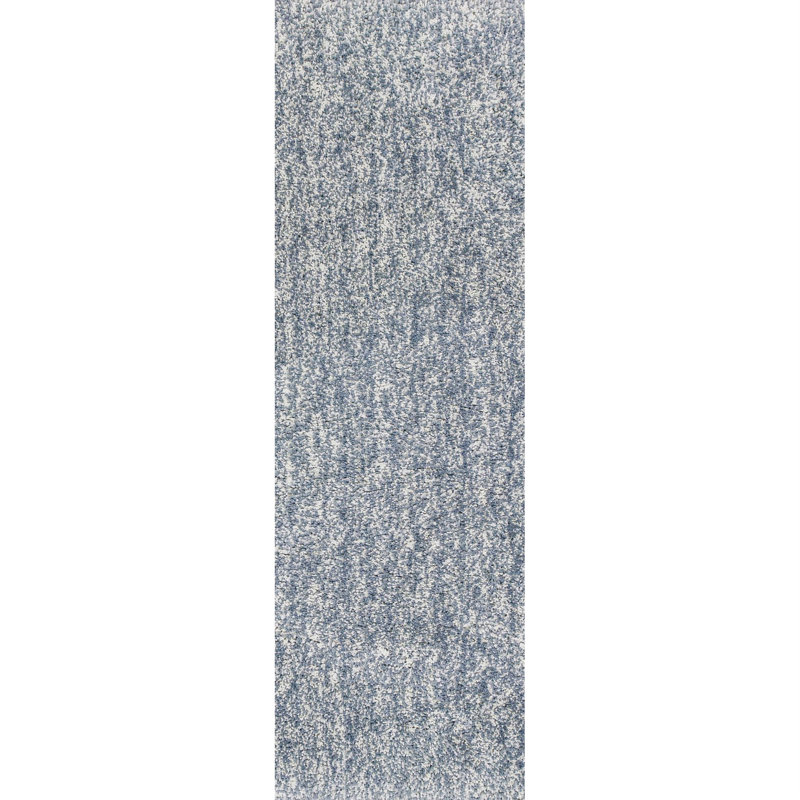 6' Round Slate Heather Plain Indoor Area Rug, Runner 2' x 8'