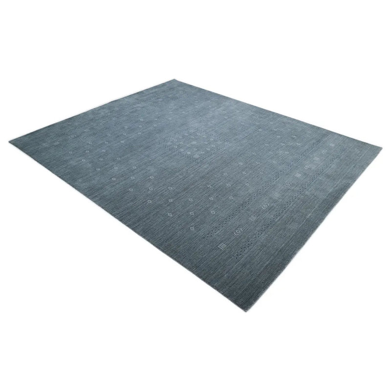 Simi Hand Knotted Cotton/Wool Southwestern Area Rug, Dark Brown, Rectangle 5' x 8'