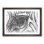 The Eye of a Zebra in Abstract - Picture Frame Graphic Art Print-55737637-55737639