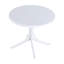 Ensemble de salle à manger 3 pièces intérieur / extérieur, 2 chaises en polypropylène imperméables, table ronde blanche en PP de 36 pouces-32572240
