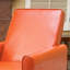 Fauteuil inclinable à dossier inclinable orange