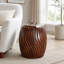 Table d'appoint ronde en bois sculpté Modern Design