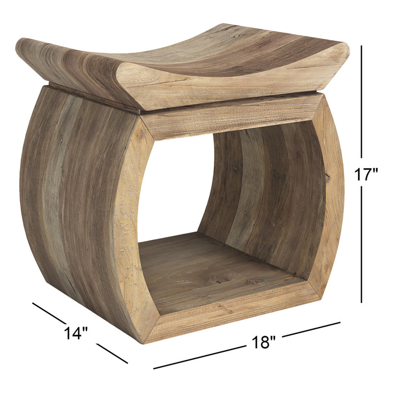 Connor Accent Stool, 17" H x 18" W x 14" D