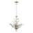 Ensio 4 - Light 18.1" Brushed Silver-ish Champagne Empire Chandelier