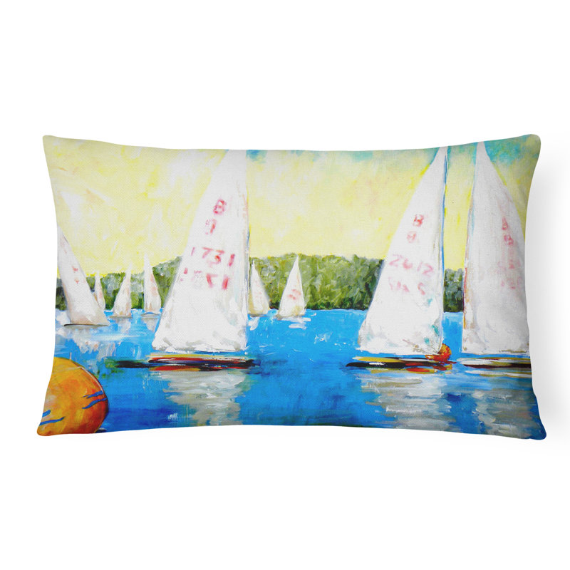 Coussin intérieur/extérieur rond the mark Sailboat
