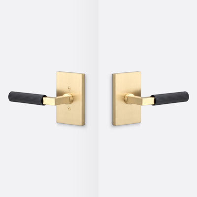 Levanto Passage Rosette, Straight Knurled Grip