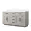 Meuble-lavabo double en chêne blanc 60 po - Armoire de salle de bain 60 po