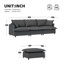 Canapé modulaire avec repose-pieds Chenille-114344392