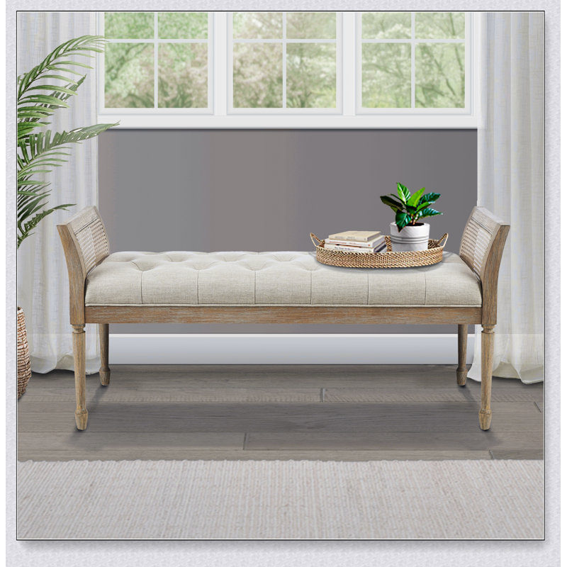 Banc décoratif de conception simple, confortable et durable, banc multifonctionnel