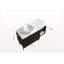 Armoire de rangement de meuble-lavabo simple sur pied 42 po autoportante et murale 42 po, finition noire avec 2 portes, tablette ouverte 12 po, lavabo rond blanc en céramique et comptoir blanc Carrara, sans robinet inclus