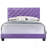 Transitional Purple Full Bed With Support