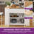 Medeeha Large Portable Kitchen Island Table With Storage Drop Leaf & 2 Bar Stools Seating For Kitchen On Wheels With Power Outlet & Footrest-738391303