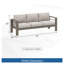 Canapé de patio 75 po 3 places toutes saisons en métal avec coussins épais beige et structure kaki-1575903560