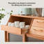 Buffet couleur cerisier et bois massif + verre-441684789