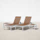 Aynura 4 Piece 76'' Long Reclining Chaise Lounge Set