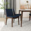 Chaise parsons rembourrée en lin Barriento-20575649