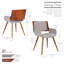 45cm H Fabric Upholstered Armchair-689739179