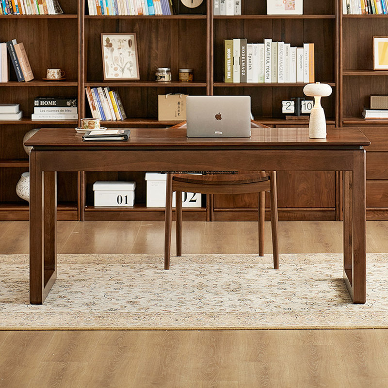 Bureau simple en bois de noyer à 3 tiroirs 62,99 po
