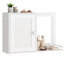 Armoire de rangement murale à miroir