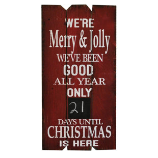 Plaque de Noël à Count down