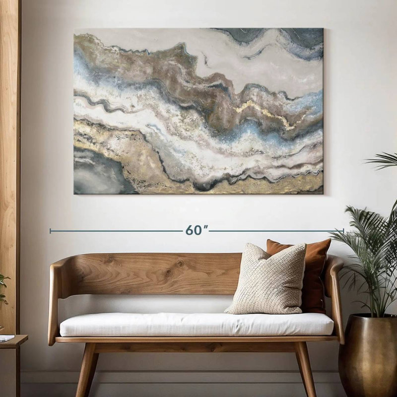 Avery Neutral Marble, 34" H x 51" W