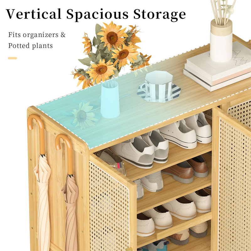 10 Pair Shoe Storage Cabinet