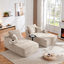 Canapé modulaire 69 po Cloud, méridienne en L et en R, tissu moelleux, beige - Canapé de salon moderne confortable et élégant