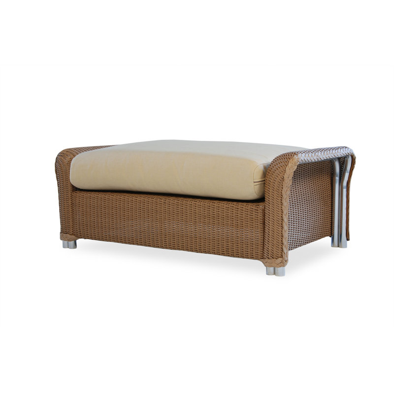 Reflections Outdoor Ottoman, Demo Stone, Denim Blue