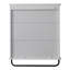 Shaker Style Wall Bathroom Medicine Cabinet With Towel Bar - 3-tier Organizer With Adjustable Shelves-1084247209