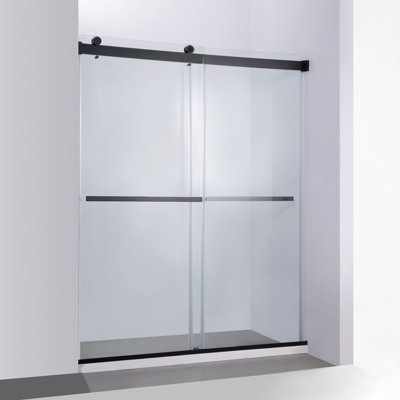 Spezia 56" W x 76" H Frameless Shower Door