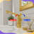Swivel Spout Vessel Bathroom Faucet Single Hole Deck Mount With Single Lever Handle And Round Base-118823330