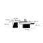 Table basse carrée en granit Luxury-Style