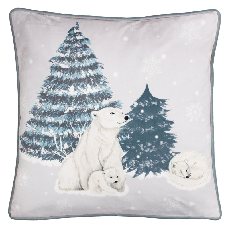 Arcticus Arctic Animal Abstract Square Cushion