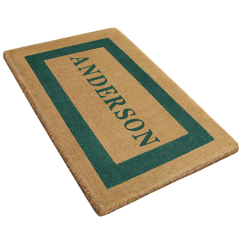 Tapis de porte antidérapant pour l'extérieur, L 22 po x L 36 po, Vert