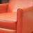 Recliner Push Back Chair For Elegant Home Décor Orange