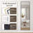 Chakong Aluminum Alloy Framed Rectangle Floor Mirror Full Length-159350134-159350133