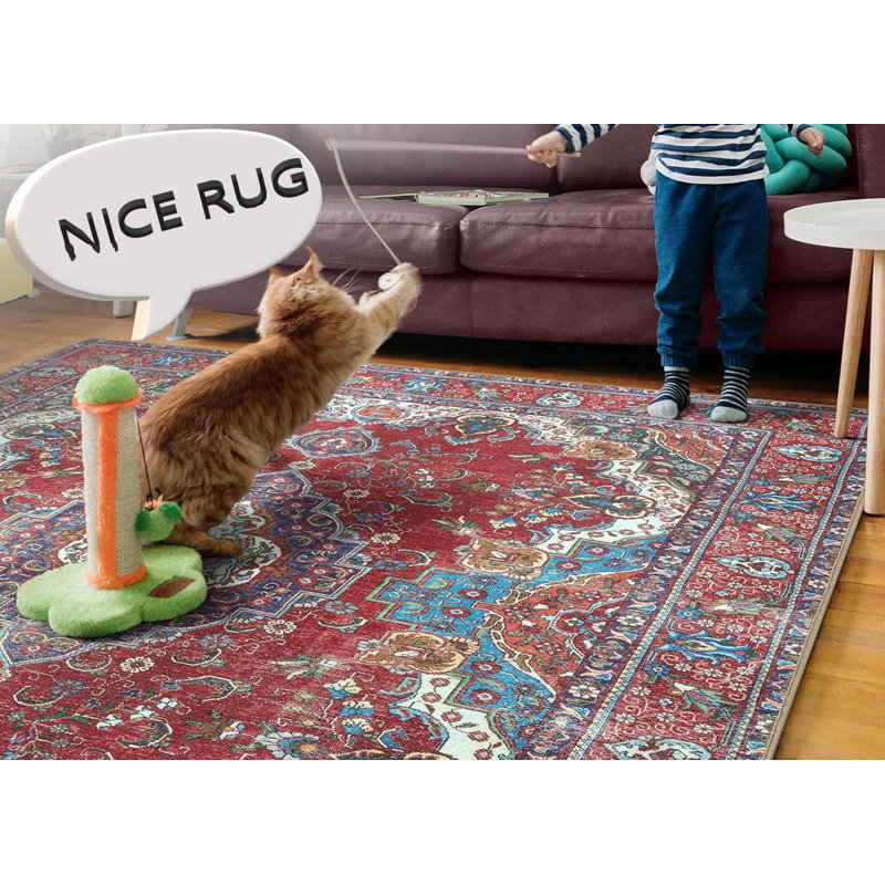 3-8 Abstract Area Rug, Rectangle 60 x 110 cm