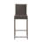 Outdoor  2 , , Dark Brown/Grey, 20.43"D X 16.83"W 45.05"H, 30.00" Seat Ht, Assembly Needed  2 Pieces  - Transitional, Weather-, Iron Frame, Brown/Grey , Black-517987661