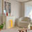 White Manufactured Wood Freestanding Fireplace